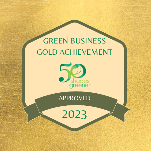 50 Shades Greener Gold Badge Award 2023