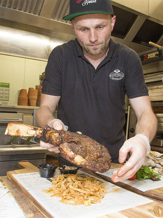sh chef Gregor plating steak 1